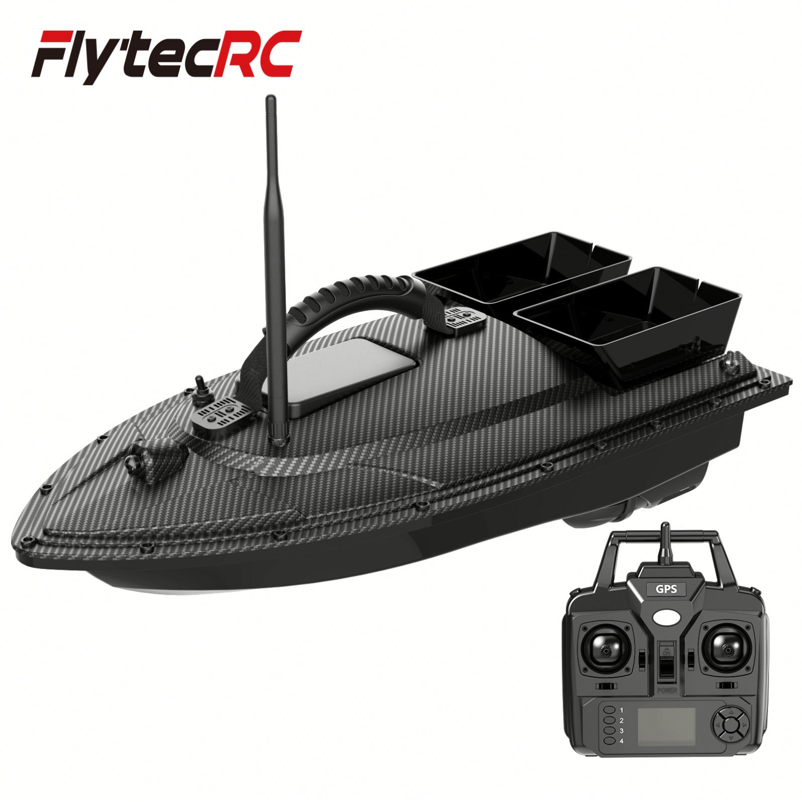Fishing Boat Gps - V070 40ポイントGPS搭載釣り餌ボート ナイトライト付き 500Mリモコンボート 自動帰還機能付きアップグレード版
